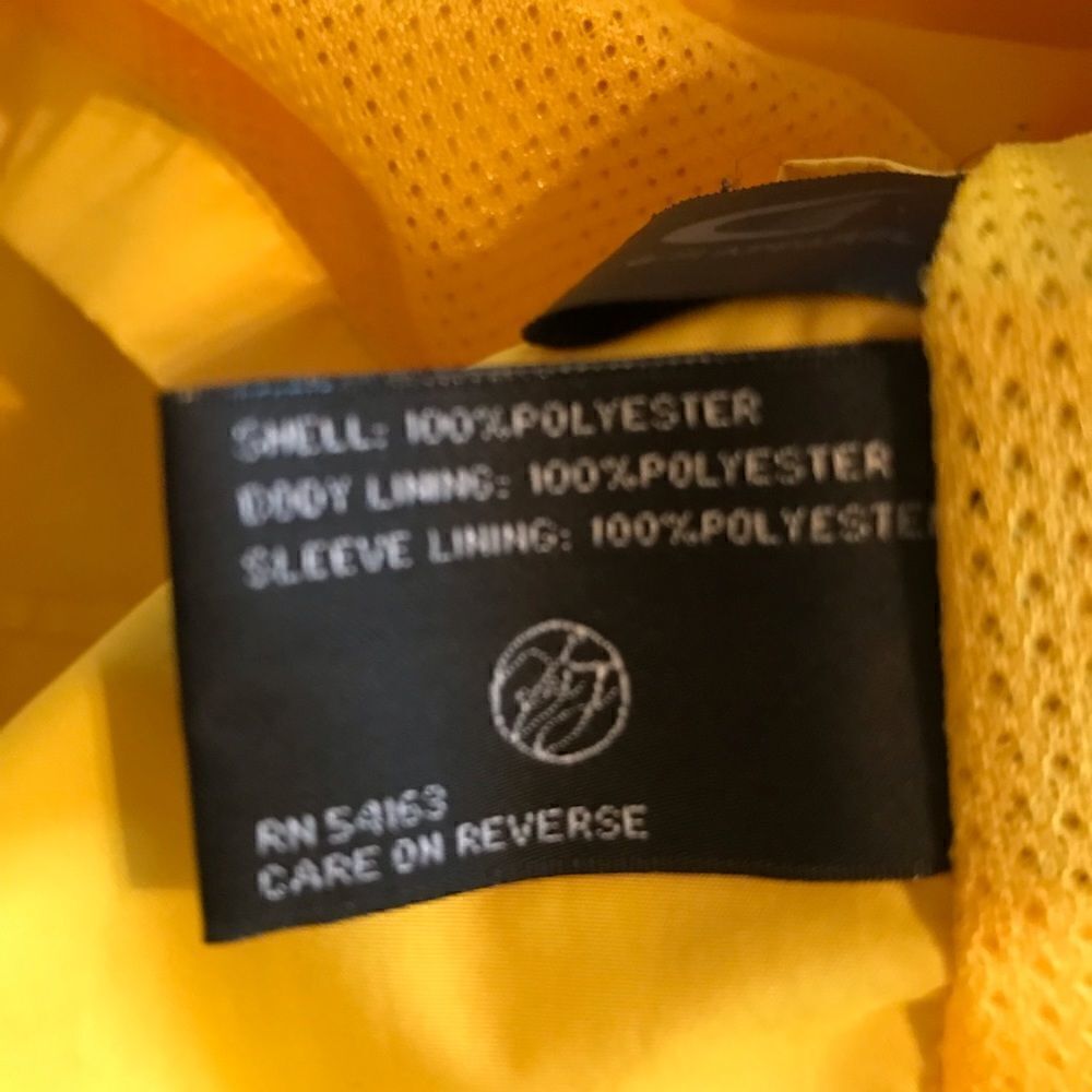Sean John Lemon Yellow Nylon Zip Up Crop Jacket - Picture 16 of 16